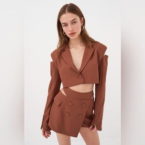 For Love & Lemons Alysa Crop Blazer